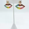 Indie Mae Rainbow Lip Earrings Jewelry