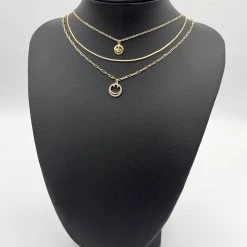 Indie Collection New Arrivals Smiley Face Necklace Set