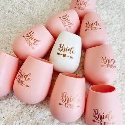 Indie Collection New Arrivals Bride Tribe Portable Wine Glass Set