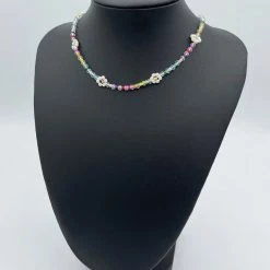 Indie Collection Rainbow Daisy Beaded Choker New Arrivals
