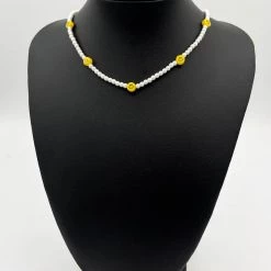 Indie Collection Smiley Face Mini Pearl Necklace Vacay Collection