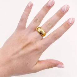 Indie Collection The Tina Chunky Gold Ring