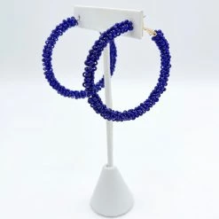 Indie Collection Gemma Beaded Hoops USA Collection