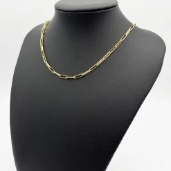Indie Collection New Arrivals Emmie Thin Paperclip Chain Necklace