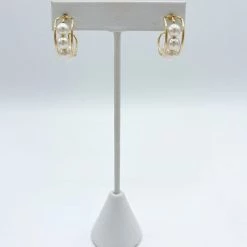 Indie Collection Channie Pearl Hoops