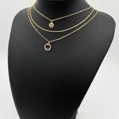 Indie Collection New Arrivals Smiley Face Necklace Set