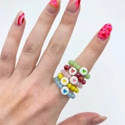 Indie Collection Colorful Heart Ring Set New Arrivals