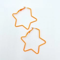 Indie Collection New Arrivals Orange Star Earrings