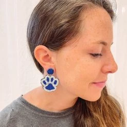 Indie Collection New Arrivals Paw Print Earrings