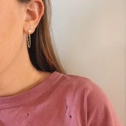 Indie Mae Earrings The Ari Starburst Drop Chain Earring