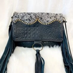Indie Mae Cowhide Crossbody With Flap Leather Accessories