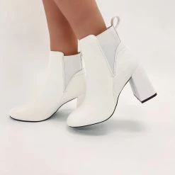 Indie Collection Whitney White Booties 7 Indie Collection Whitney White Booties
