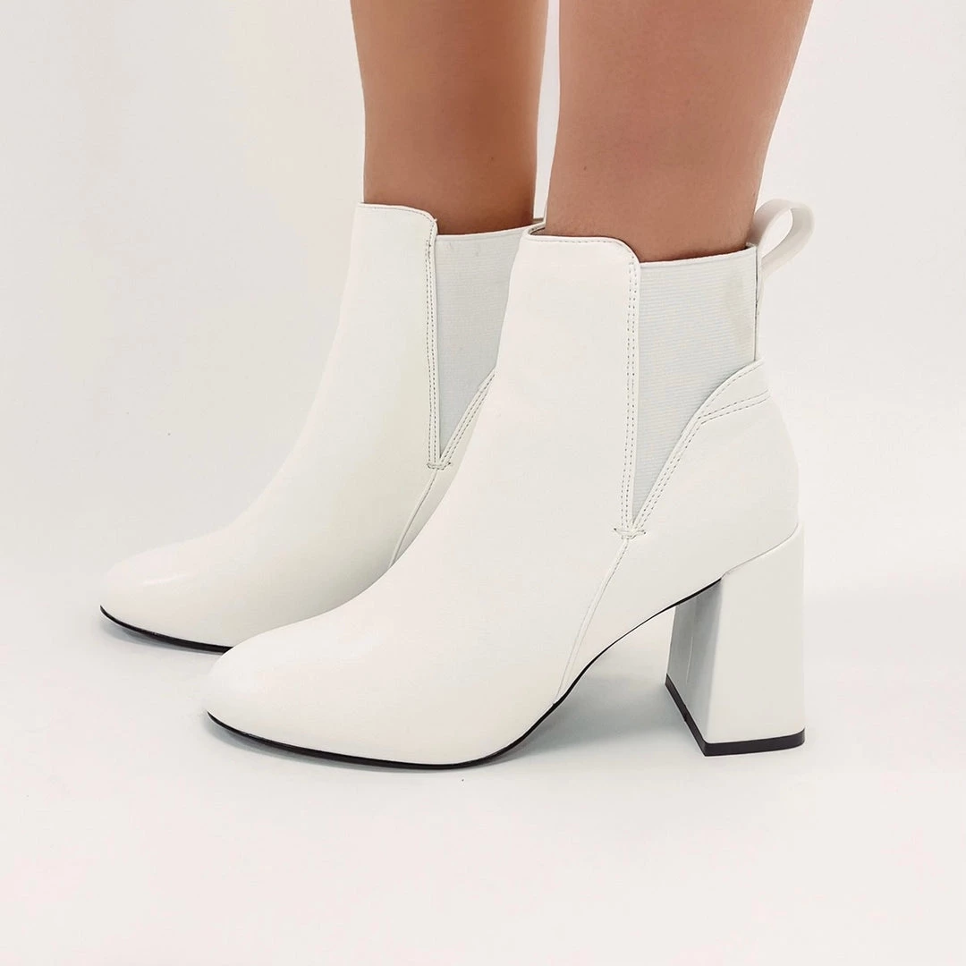 Indie Collection Whitney White Booties 2 Indie Collection Whitney White Booties