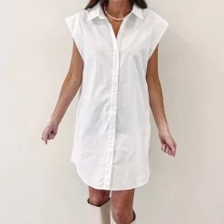 Indie Collection Sleeveless Button Up Dress