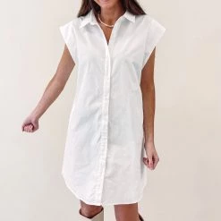 Indie Collection Sleeveless Button Up Dress