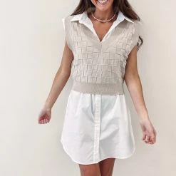 Indie Collection Sleeveless Button Up Dress