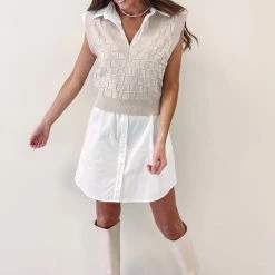 Indie Collection Sleeveless Button Up Dress