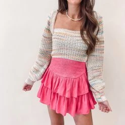 Indie Collection New Arrivals Rainbow Sweater Top