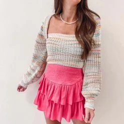 Indie Collection New Arrivals Rainbow Sweater Top
