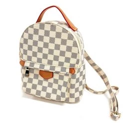 Indie Mae Checkered Mini Backpack Handbags