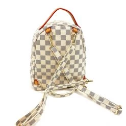 Indie Mae Checkered Mini Backpack Handbags
