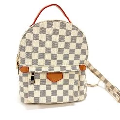 Indie Mae Checkered Mini Backpack Handbags