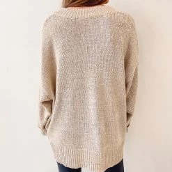 Indie Mae Clothes Lilah Taupe Sweater
