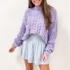 Indie Collection New Arrivals Corey Lavender Sweater