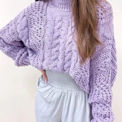 Indie Collection New Arrivals Corey Lavender Sweater