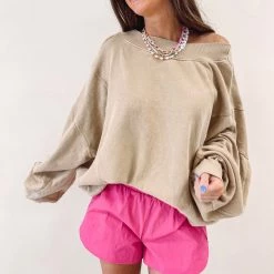 Indie Collection Kathleen Pullover - Taupe