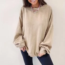 Indie Collection Kathleen Pullover - Taupe