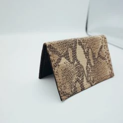Indie Mae Leather Accessories Snakeprint Cardholder