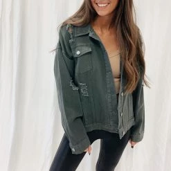 Indie Mae Clothes Distressed Denim Jacket