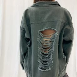 Indie Mae Clothes Distressed Denim Jacket