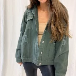 Indie Mae Clothes Distressed Denim Jacket