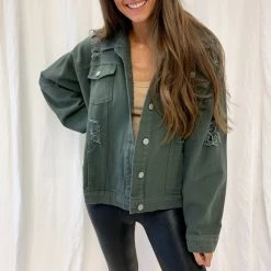 Indie Mae Clothes Distressed Denim Jacket