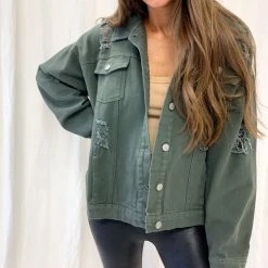 Indie Mae Clothes Distressed Denim Jacket