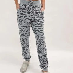 Indie Collection Grey Zebra Joggers New Arrivals
