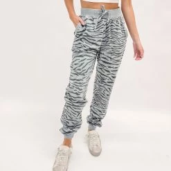 Indie Collection Grey Zebra Joggers New Arrivals