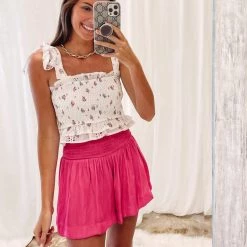 Indie Mae Adair Smocked Shorts (Multiple Colors) USA Collection