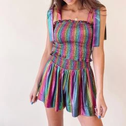 Indie Collection Adair Holographic Top