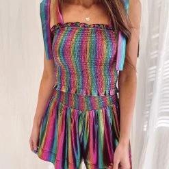 Indie Collection Adair Holographic Top