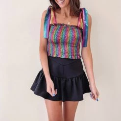 Indie Collection Adair Holographic Top