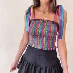 Indie Collection Adair Holographic Top