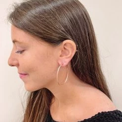 Indie Collection Rose Gold Hoop New Arrivals