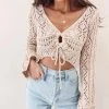 Indie Collection Vacay Collection Crochet Crop Top