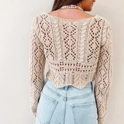 Indie Collection Vacay Collection Crochet Crop Top
