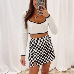 Indie Collection Checkered Skirt