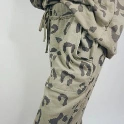 Indie Mae Lounge Bottoms Cheetah Print Joggers