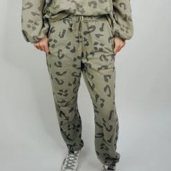 Indie Mae Lounge Bottoms Cheetah Print Joggers